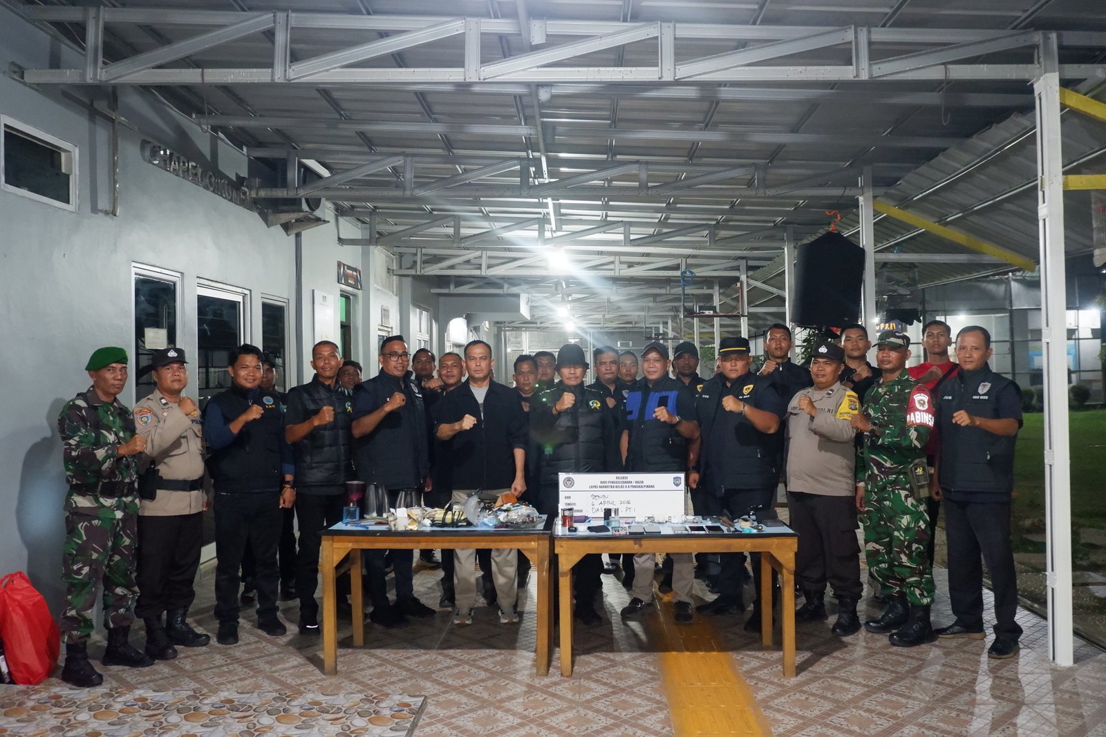 Razia Gabungan Digelar, Lapas Narkotika Pangkalpinang Tegaskan Komitmen Zero Halinar